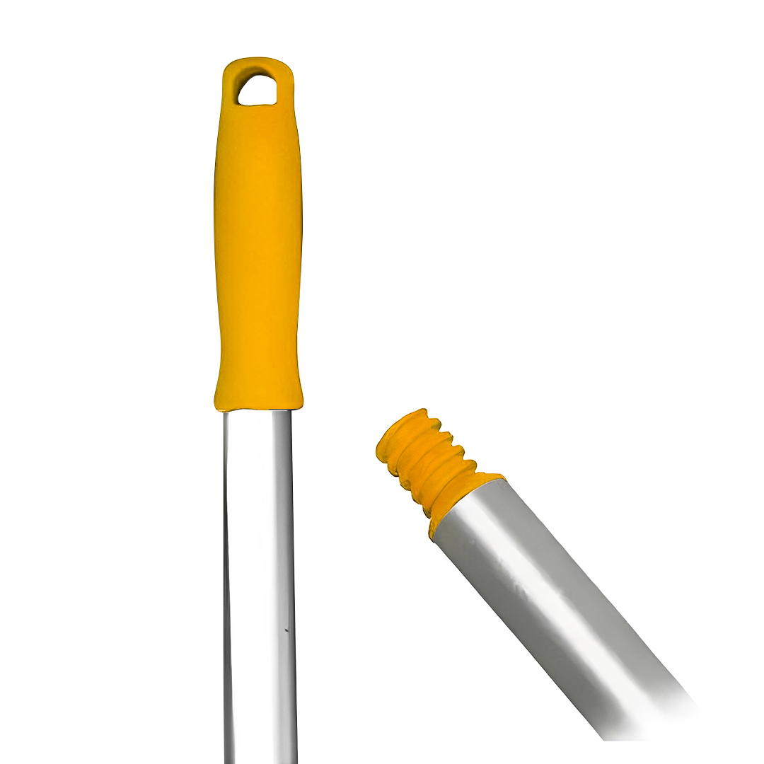 CABO DE ALUMÍNIO AMARELO COM ROSCA - 1,40M