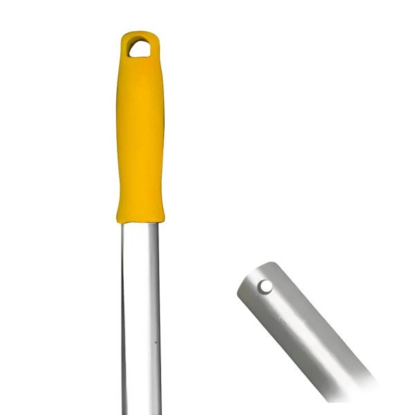 CABO DE ALUMÍNIO AMARELO COM FURO - 1,40M