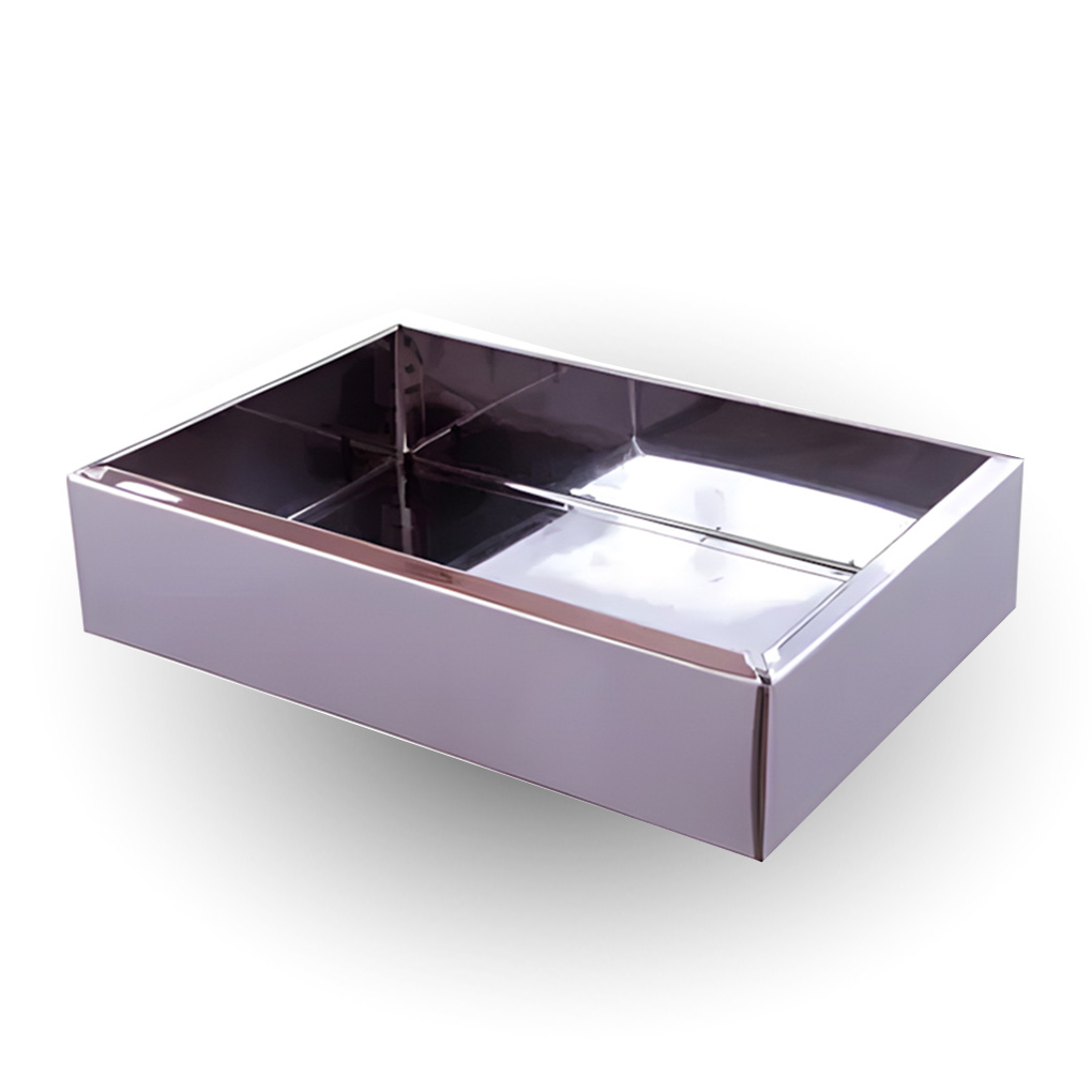 CINZEIRO DE CHÃO INOX METALSUGA - 30X20X6CM
