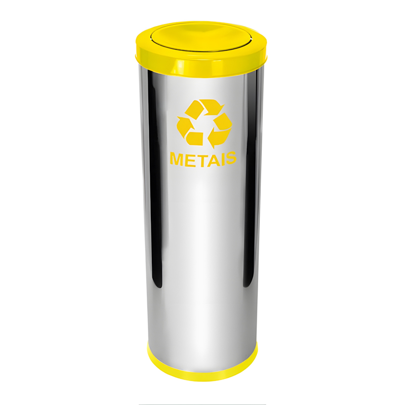 LIXEIRA VIEL – 30 L – AMARELA – 3597