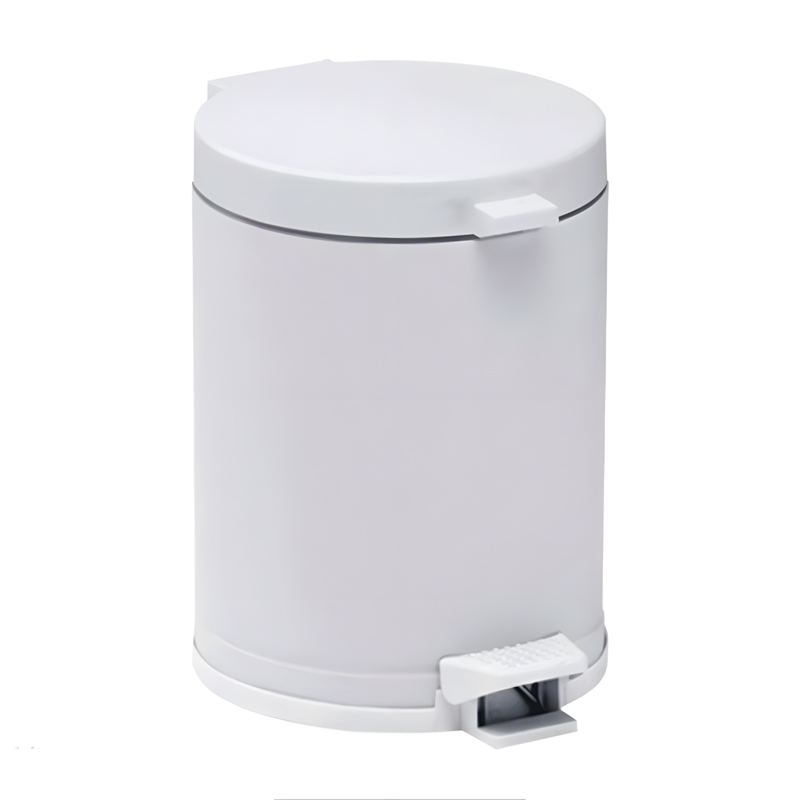 LIXEIRA COM PEDAL COM RODA VIEL – 4,5 L – BRANCA – 3501