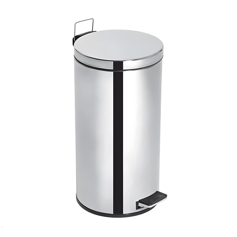 LIXEIRA COM PEDAL COM RODA TAMPA INOX VIEL – 15 L – 3585