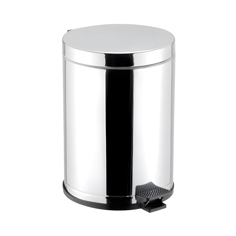 LIXEIRA COM PEDAL COM RODA VIEL – 4,5 L – INOX – 3505