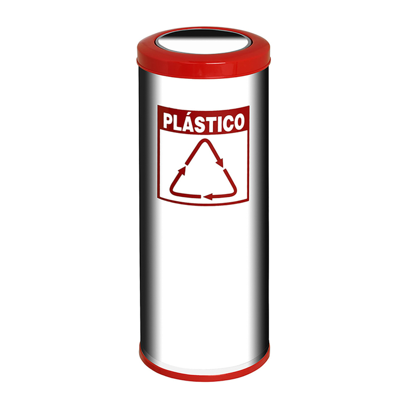 LIXEIRA VIEL – 30 L – VERMELHO PLÁSTICO – 3598