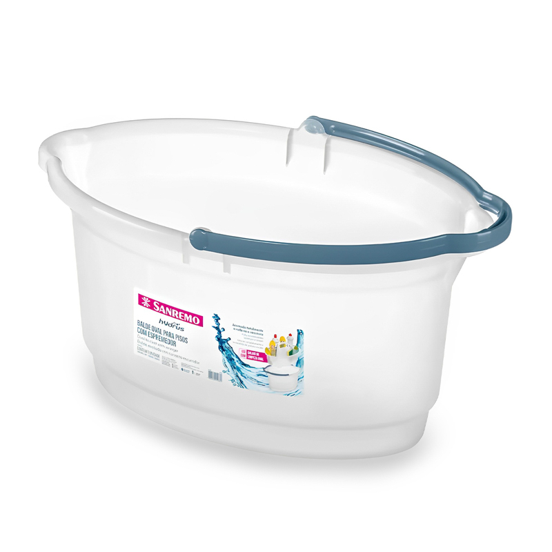 BALDE OVAL COM ALÇA PLÁSTICA SANREMO – 14 L