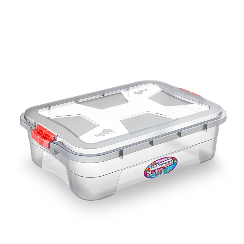 CAIXA ORGANIZADORA UNINJET – 28 L – TRANSPARENTE