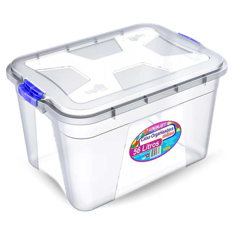 CAIXA ORGANIZADORA UNINJET – 56 L – TRANSPARENTE