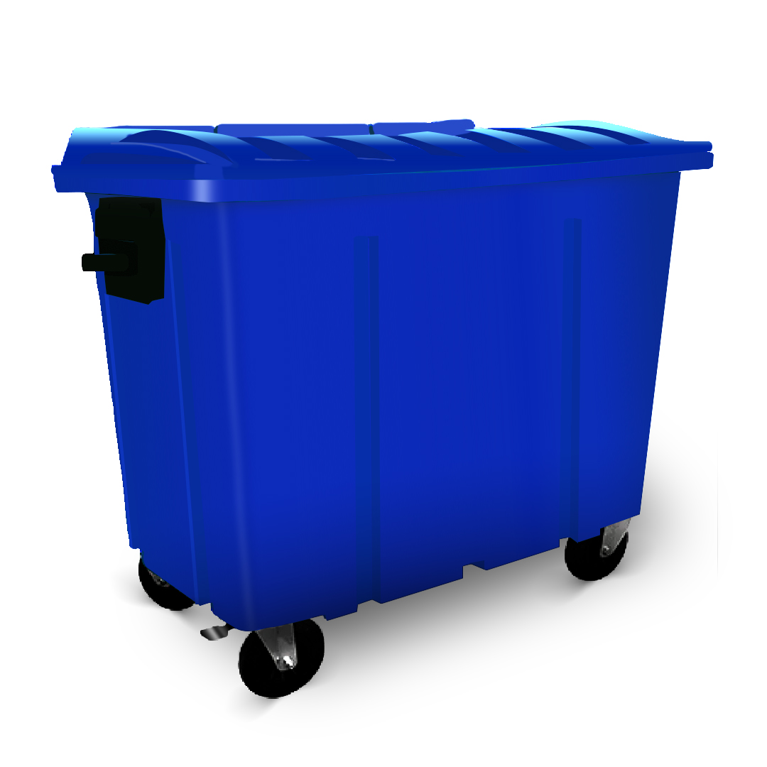 CONTENTOR DE LIXO PLÁSTICO LAR – 1000 L – AZUL