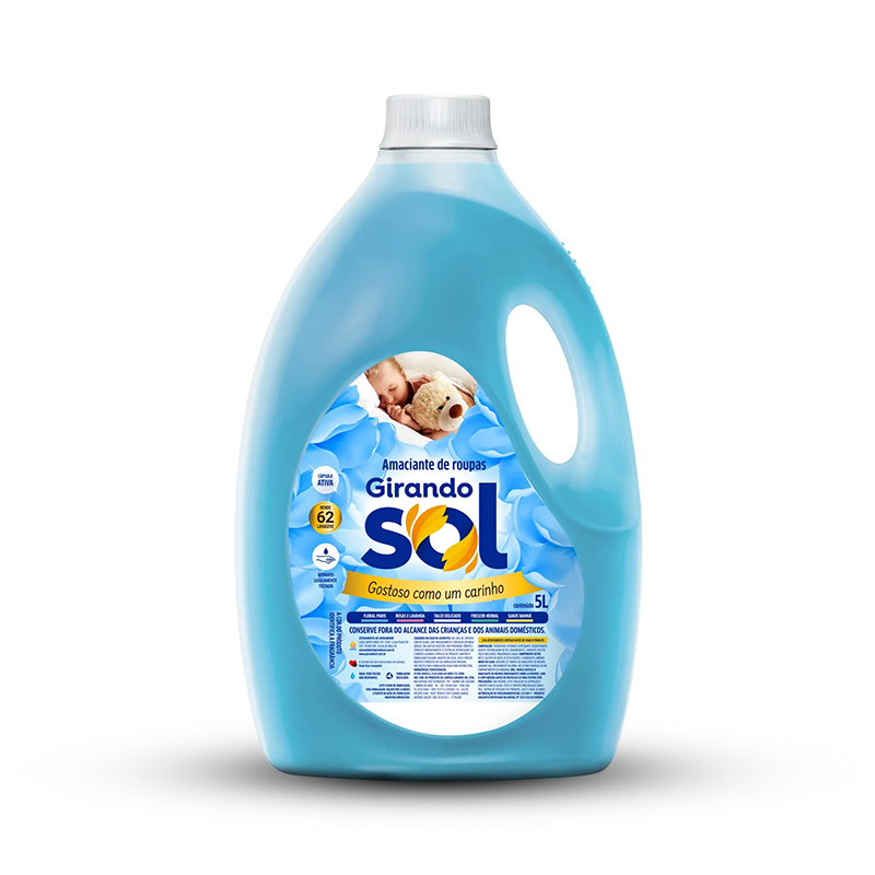 AMACIANTE DE ROUPA AZUL GIRANDO SOL - 5L