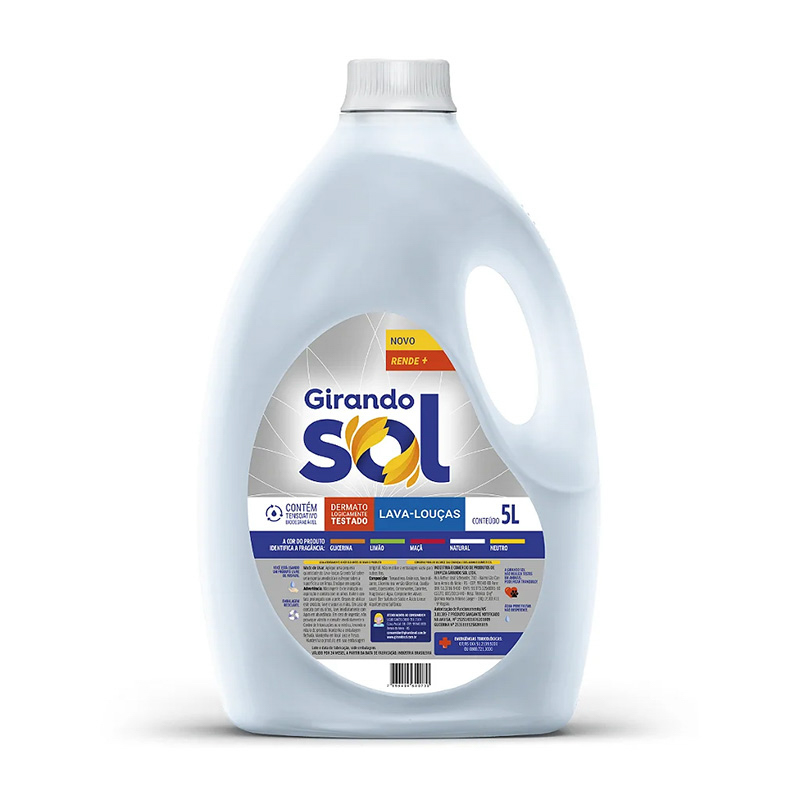 DETERGENTE NEUTRO GIRANDO SOL - 5L