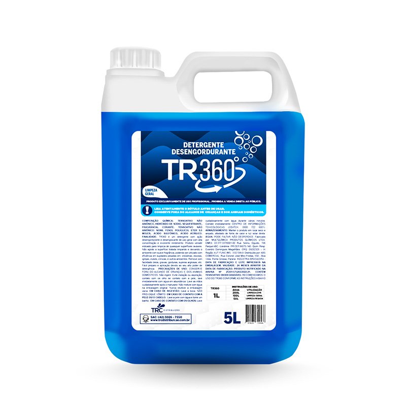 TR360 LIMPADOR DESENGORDURANTE - 5L