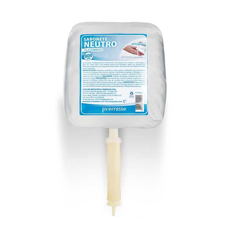 SABONETE LÍQUIDO NEUTRO SEM CHEIRO PREMISSE - 800ML