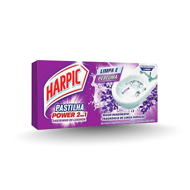 PASTILHA ADESIVA SANITÁRIA LAVANDA HARPIC - 3UN