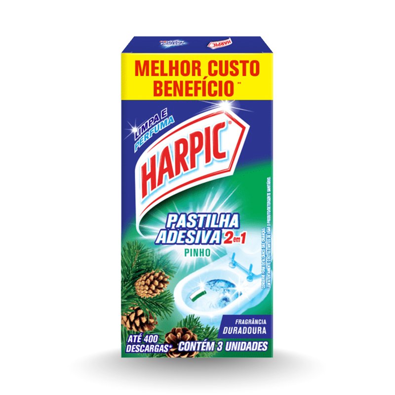 PASTILHA ADESIVA PINHO HARPIC - 3 UNX9G