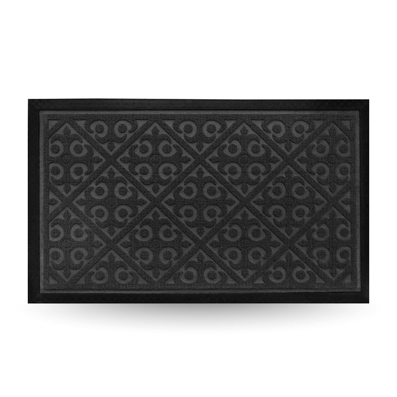 TAPETE ENTRADA ALTA ABSORÇÃO PRETO KAPAZI - 45X75