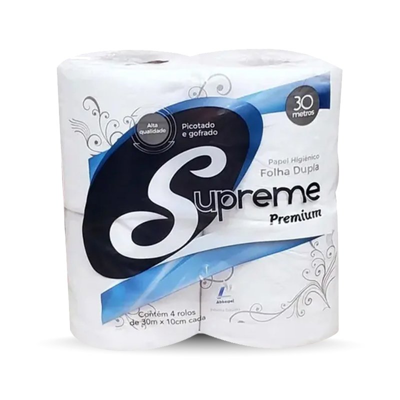 PAPEL HIGIÊNCIO SUPREME PREMIUM - 4X30M