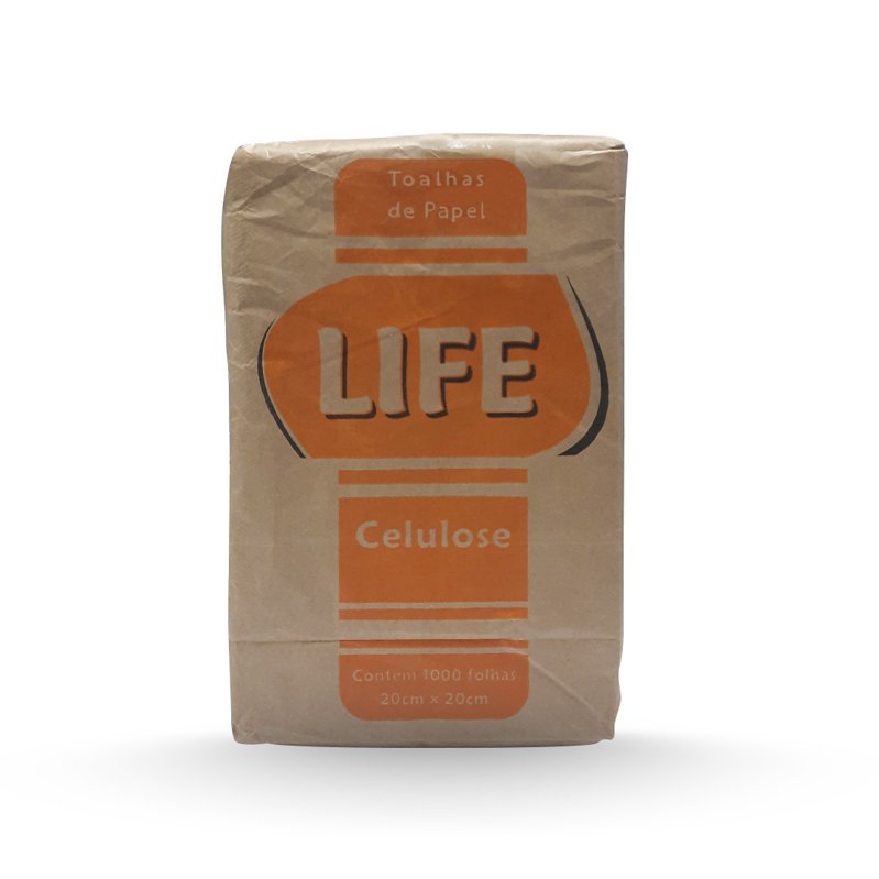 PAPEL TOALHA LIFE LARANJA 1000 FOLHAS - 20X20CM