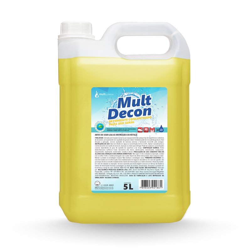 MULT DECON DETERGENTE DE USO GERAL - 5L