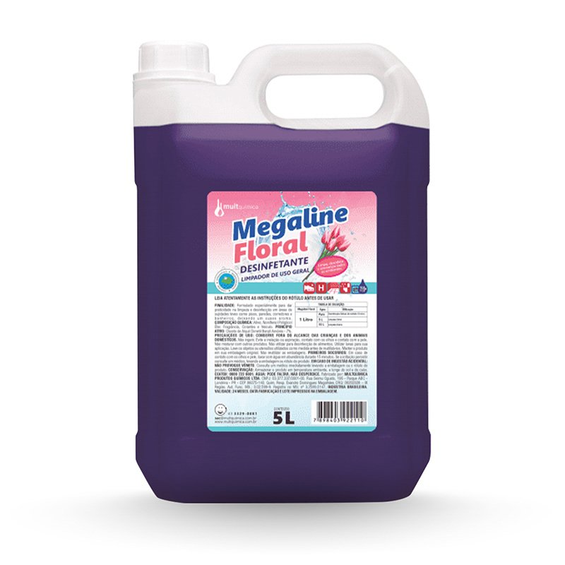 MEGALINE DESINFETANTE FLORAL - 5L