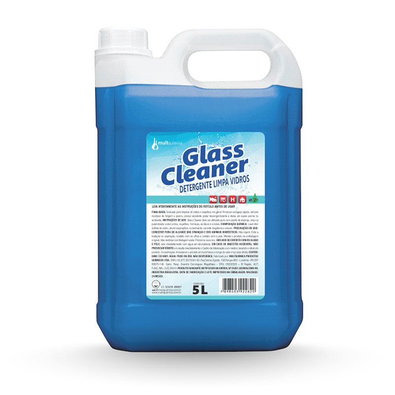 GLASS CLEANER DETERGENTE LIMPA VIDROS - 5L