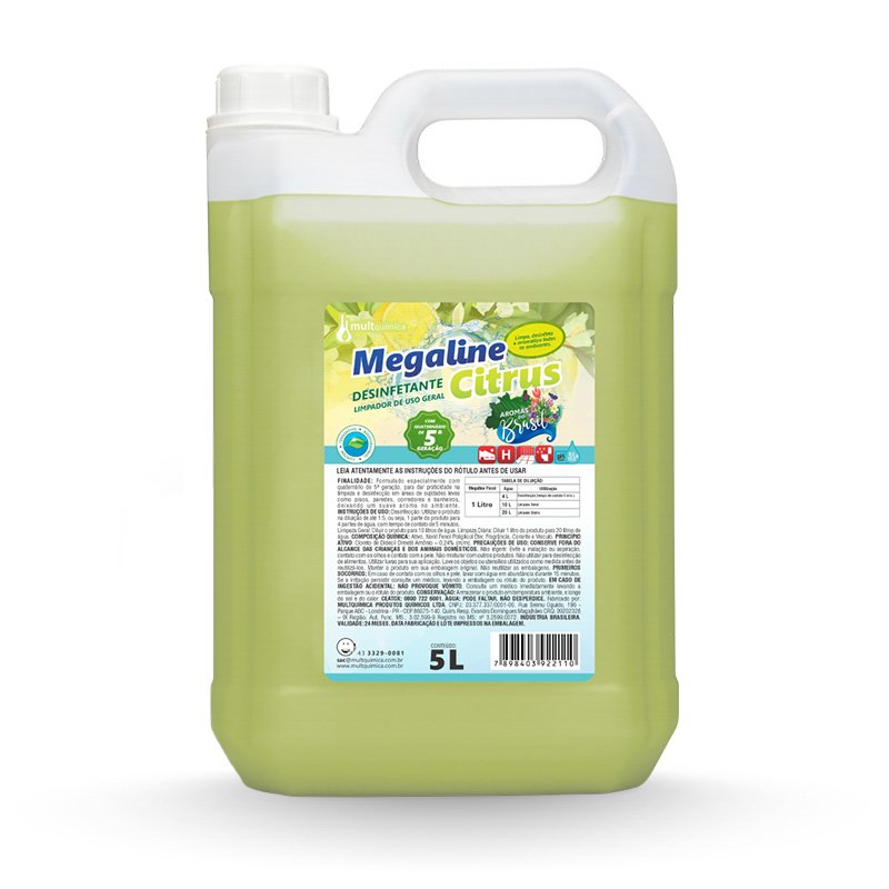 MEGALINE DESINFETANTE CITRUS - 5L