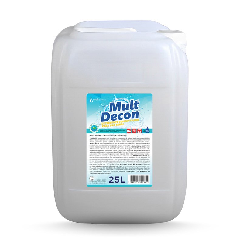 MULT DECON DETERGENTE DE USO GERAL – 25L
