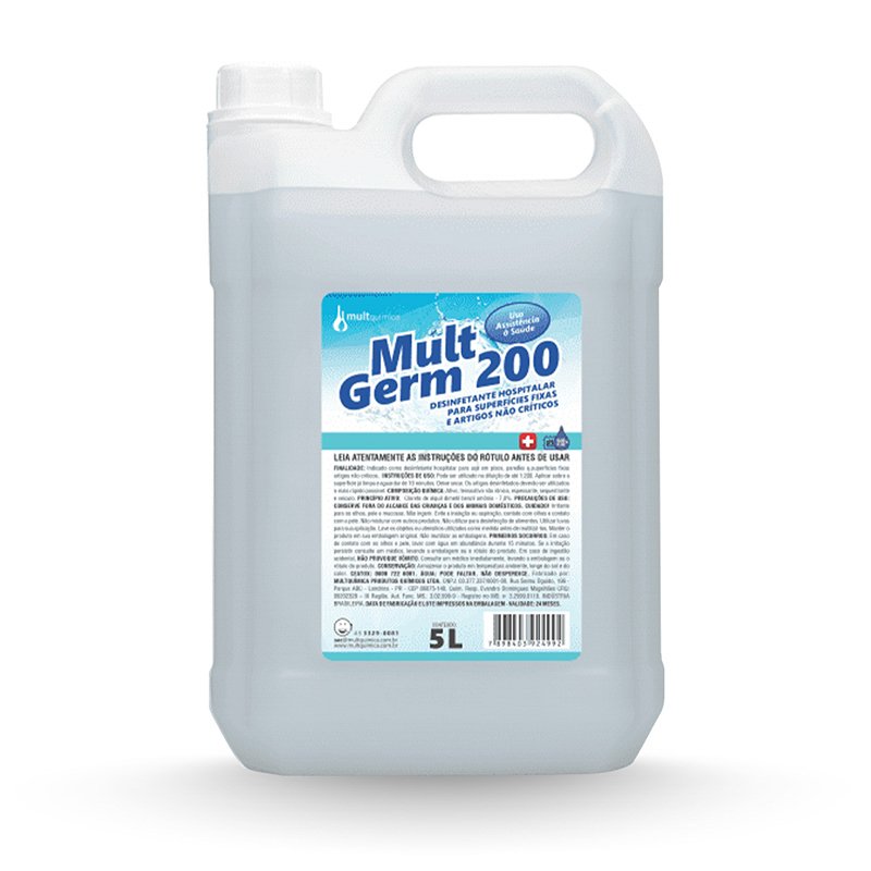 MULT GERM 200 DESINFETANTE HOSPITALAR - 5L