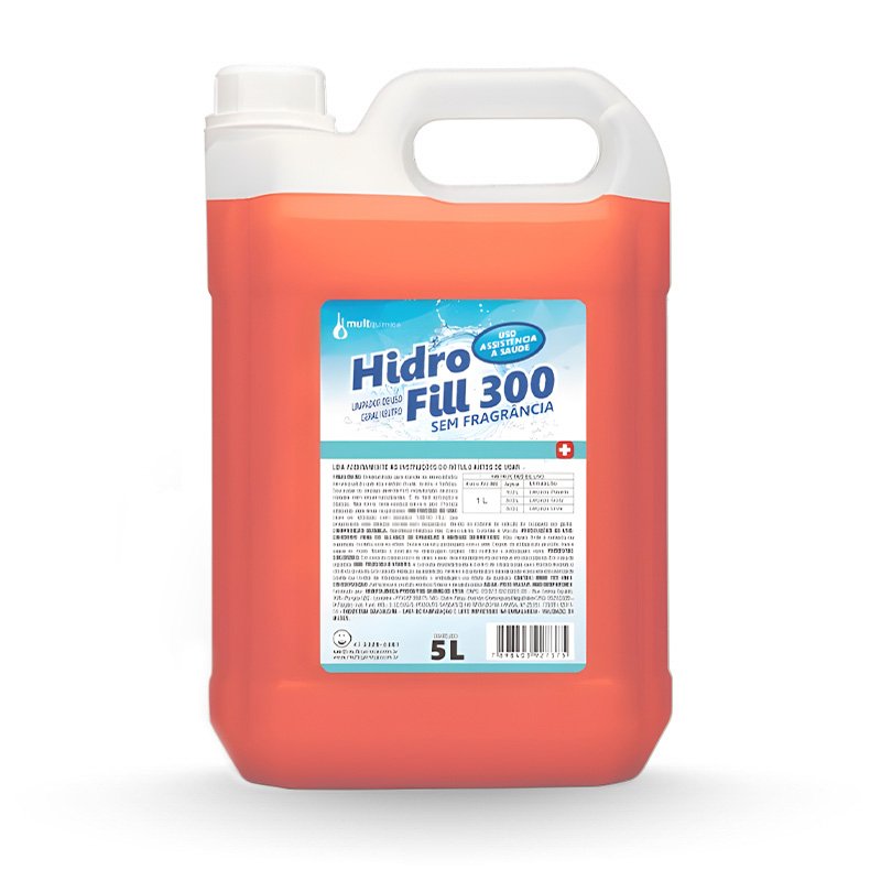 HIDRO FILL 300 DETERGENTE NEUTRO SEM FRAGANCIA - 5L