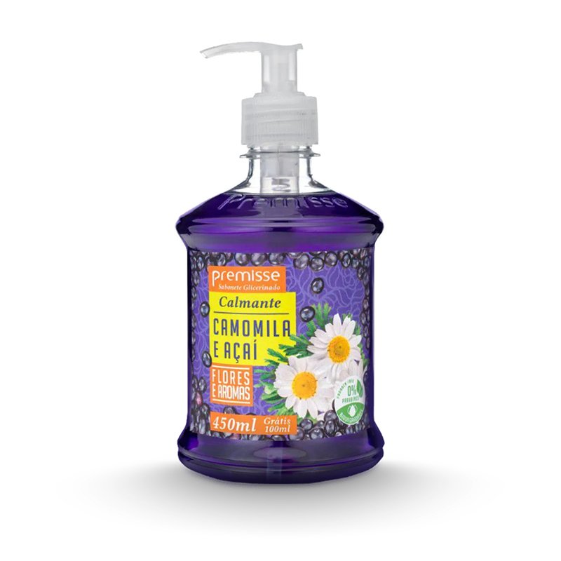 SABONETE LÍQUIDO AÇAÍ E CAMOMILA PREMISSE - 450ML
