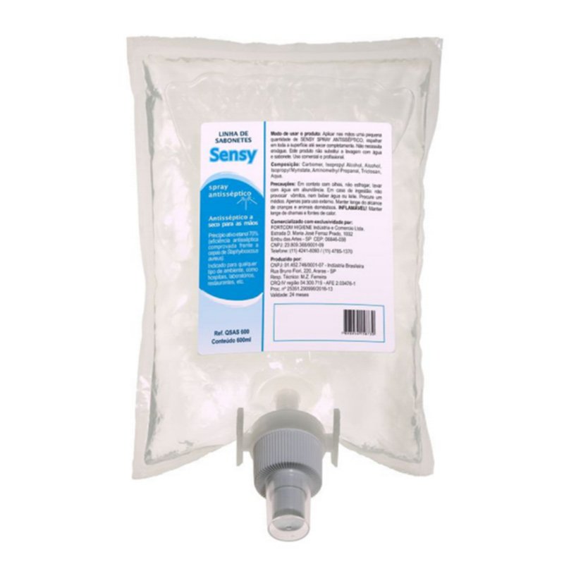 SABONETE SPRAY SENSY ANTISSÉPTICO - 600ML