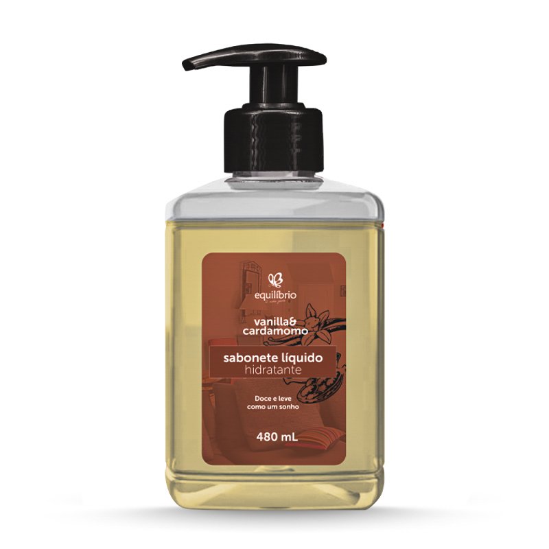 SABONETE EQUILIBRIO PUMP VANILLA E CARDAMOMO - 480ML