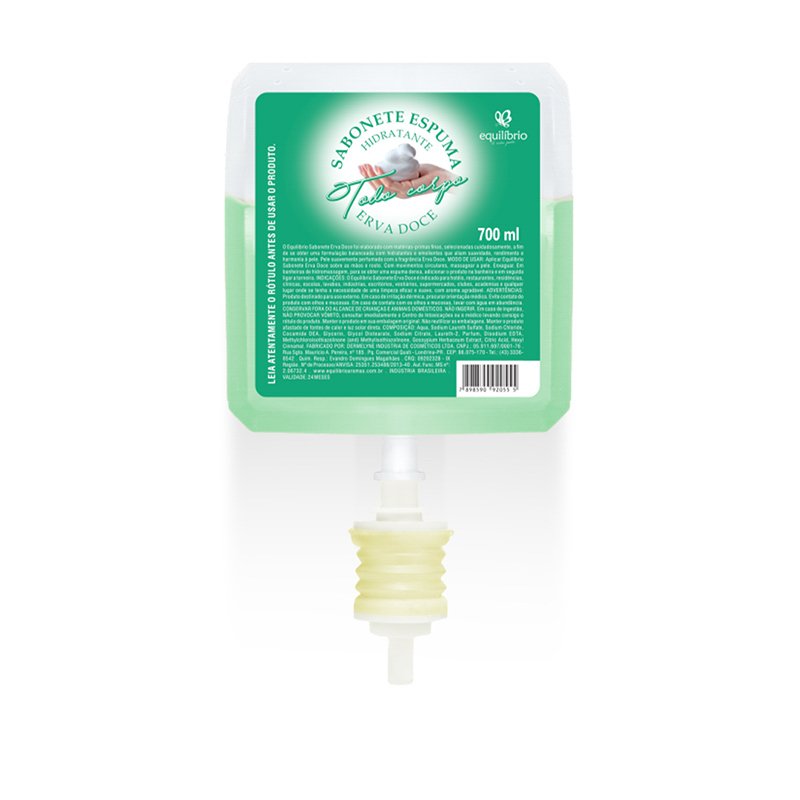 SABONETE ESPUMA EQUILIBRIO ERVA DOCE - 700ML