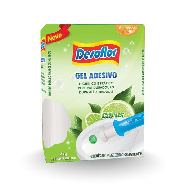 GEL SANITÁRIO CITRUS COM APLICADOR DESOFLOR - 37G