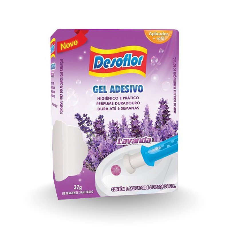 GEL SANITÁRIO LAVANDA COM APLICADOR DESOFLOR – 37G