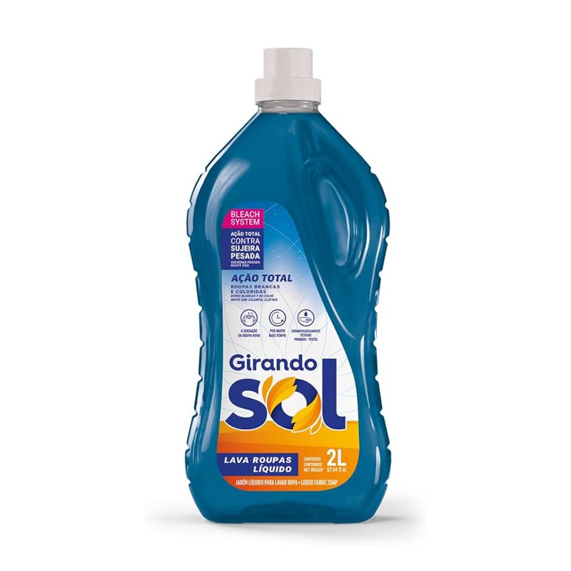 LAVA ROUPAS LÍQUIDO GIRANDO SOL - 2L