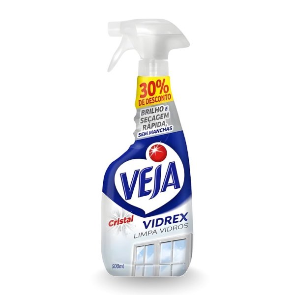 LIMPA VIDROS VIDREX COM PULVERIZADOR VEJA - 500ML