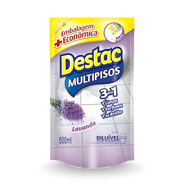 REFIL LIMPADOR COM CERA DESTAC - 500ML