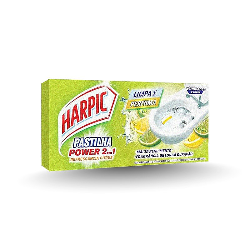 PASTILHA ADESIVA SANITÁRIA CITRUS HARPIC - 3UN