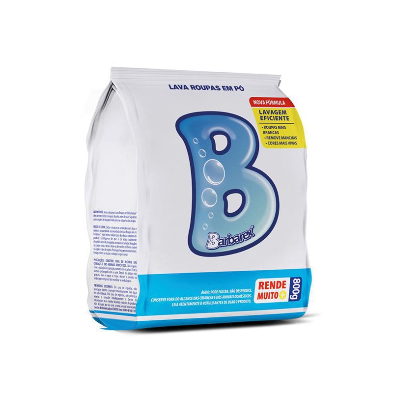 SABÃO EM PÓ BARBAREX - 800G