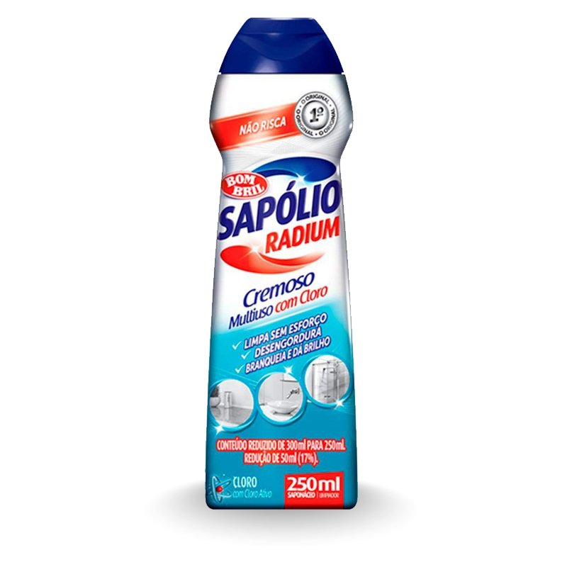 SAPOLIO RADIUM CREMOSO COM CLORO - 250ML
