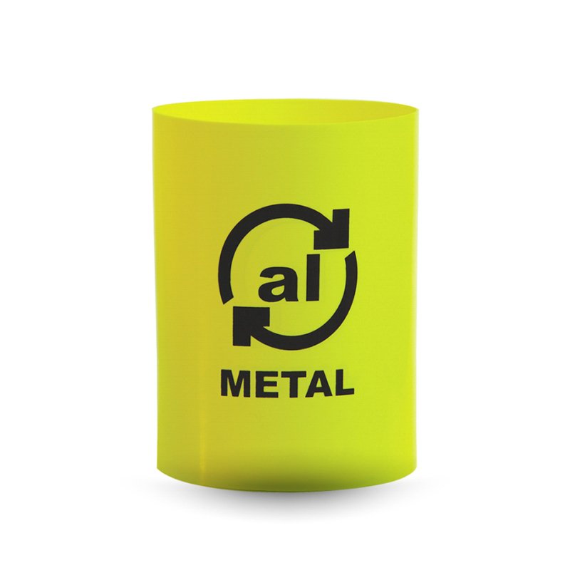 CESTO AMARELO COM ADESIVO - 14L