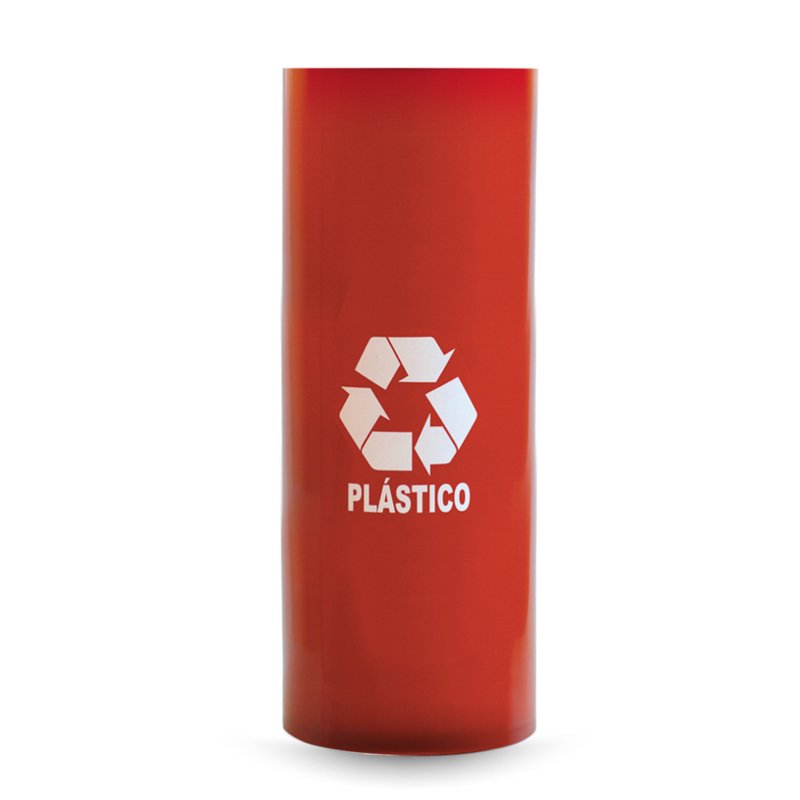 CESTO VERMELHO COM ADESIVO - 23L