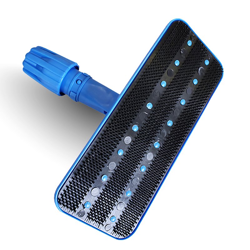 RODO PEGA FIBRAS SEM CABO AZUL COM VELCRO - BRALIMPIA