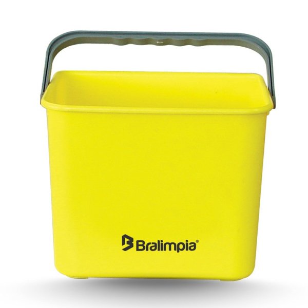 BALDE AMARELO COM ALÇA BRALIMPIA - 4L