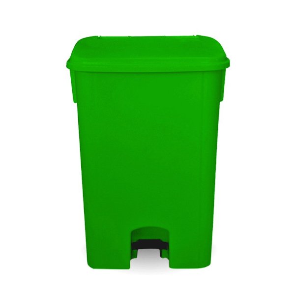 COLETOR COM PEDAL VERDE BRALIMPIA - 100L