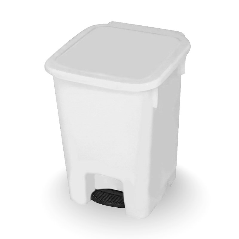 COLETOR COM PEDAL BRANCA BRALIMPIA - 15L
