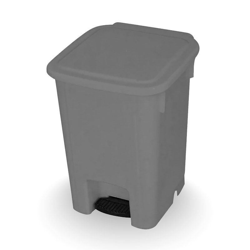 COLETOR COM PEDAL CINZA BRALIMPIA - 15L