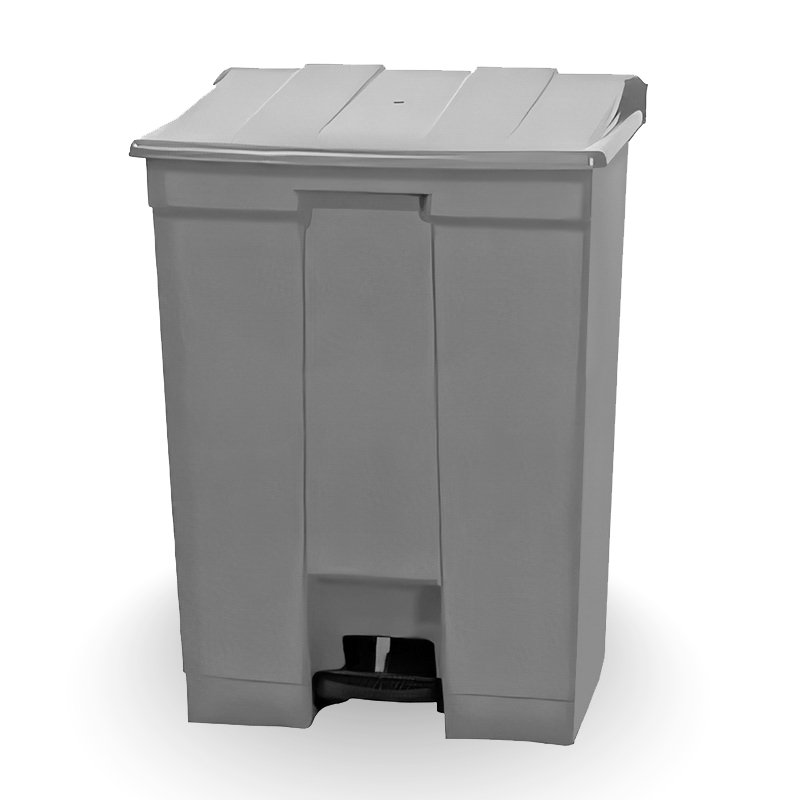 COLETOR COM PEDAL CINZA BRALIMPIA - 60L