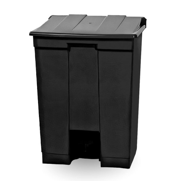 COLETOR COM PEDAL PRETO BRALIMPIA - 30L