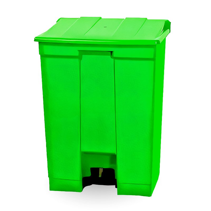 COLETOR COM PEDAL VERDE BRALIMPIA - 60L